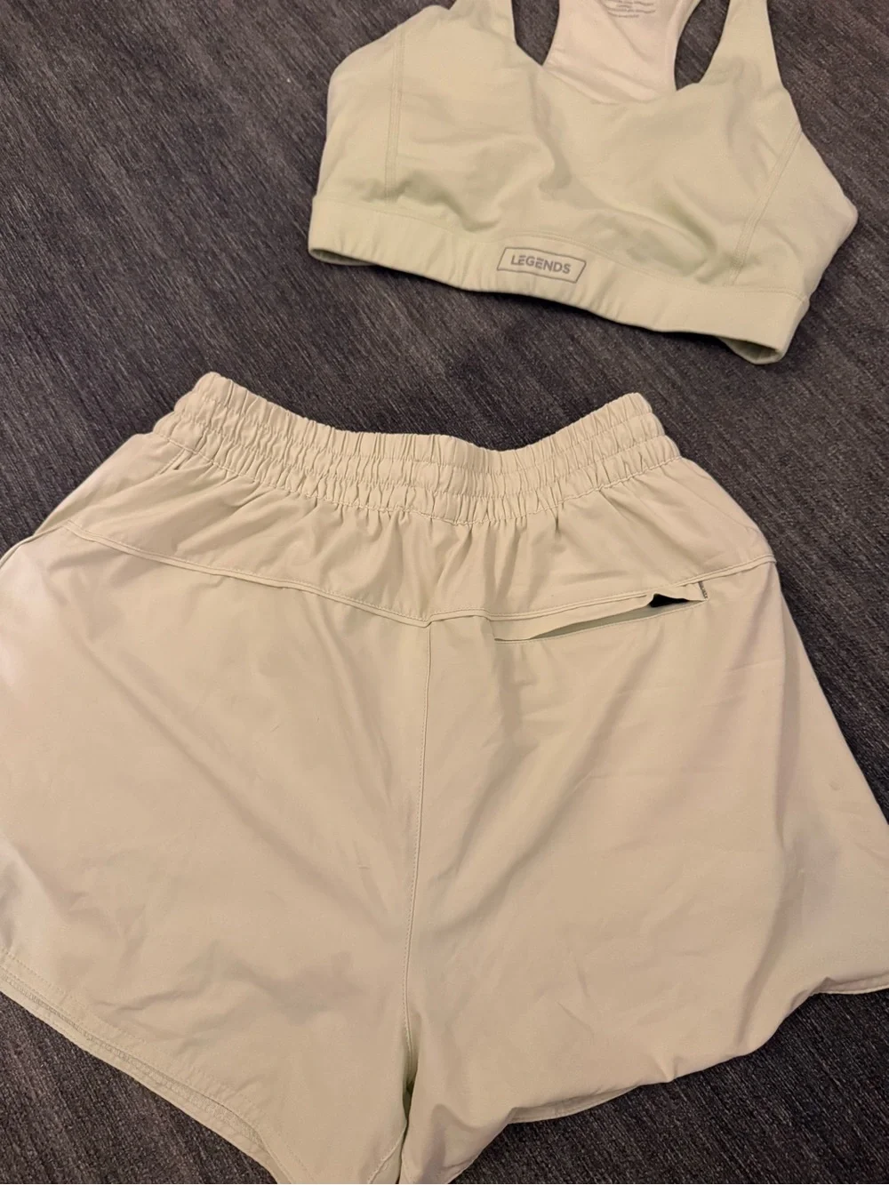 Legends matching workout set in honeydew